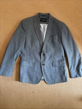 BANANA REPUBLIC Men's Gray Wool-Blend Blazer - Classic Tailored Fit